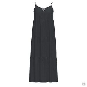 Lularoe 3x Black Carina Tiered Maxi Dress
